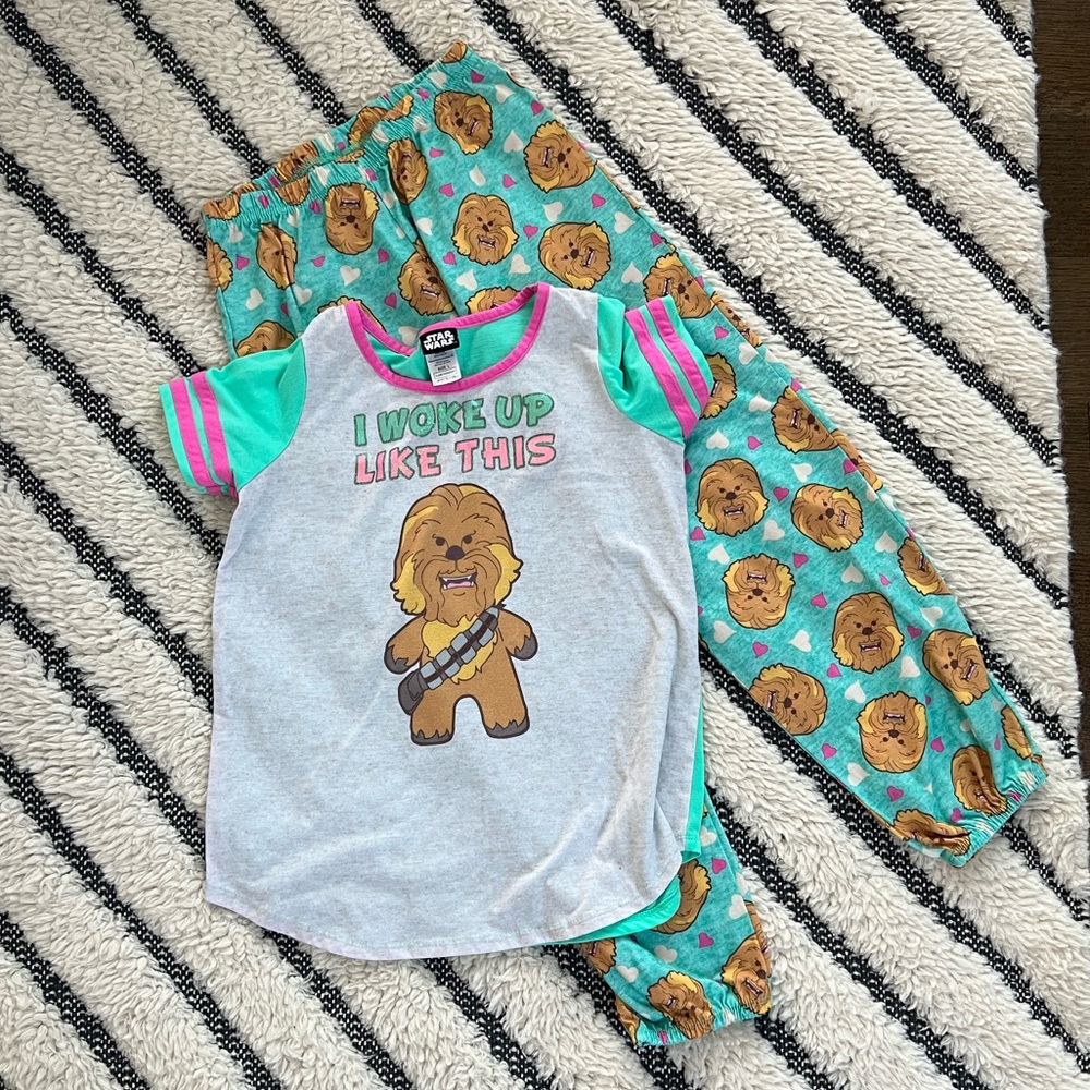 Girls Star Wars Chewbacca Pajama Set Youth Size L